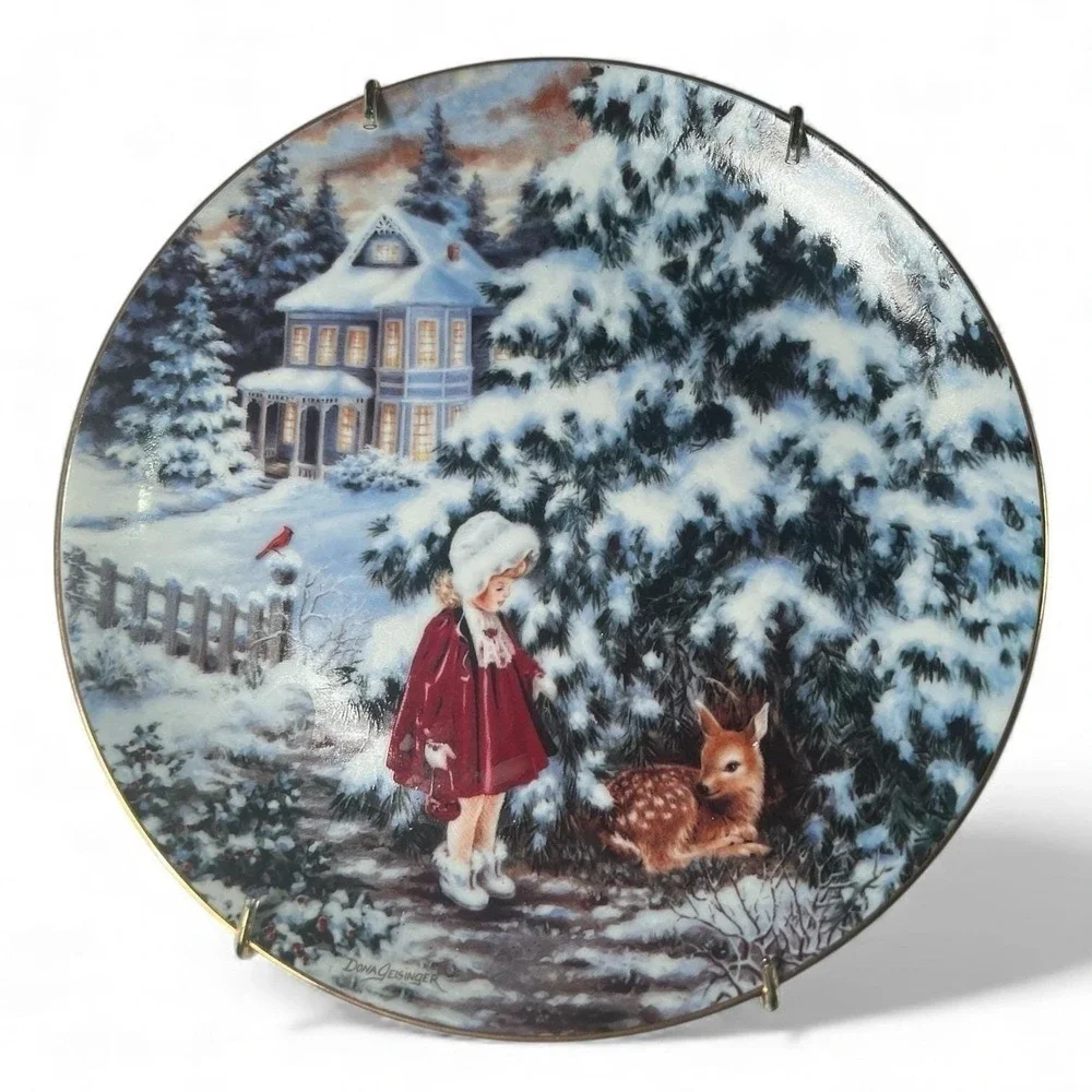 Dona Gelsinger Winter Wonderland Limited Ed Collection Set of 5  Plates 8